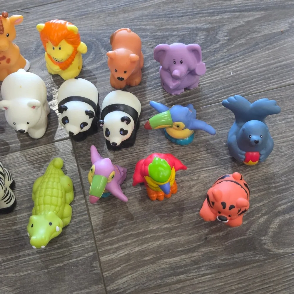 Fisher-Price Little People Noah's Ark Zoo Animal Figure Lot 25pc 2001 Vintage